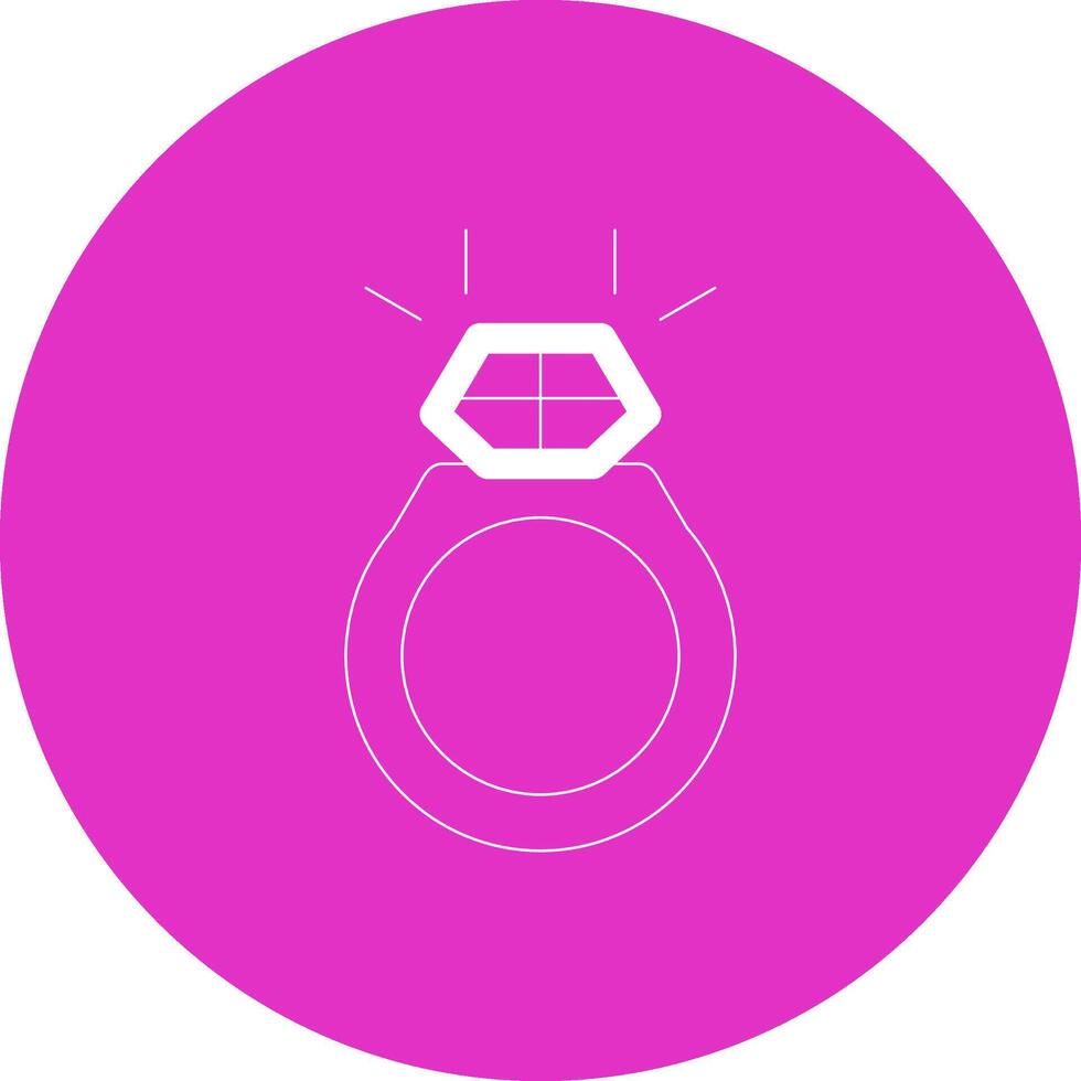 diseño de icono creativo de anillo vector