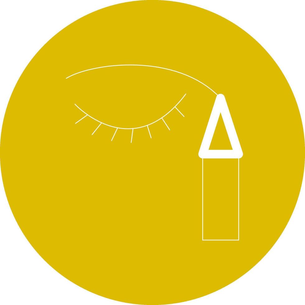 Eyeliner Creative Icon Design vector