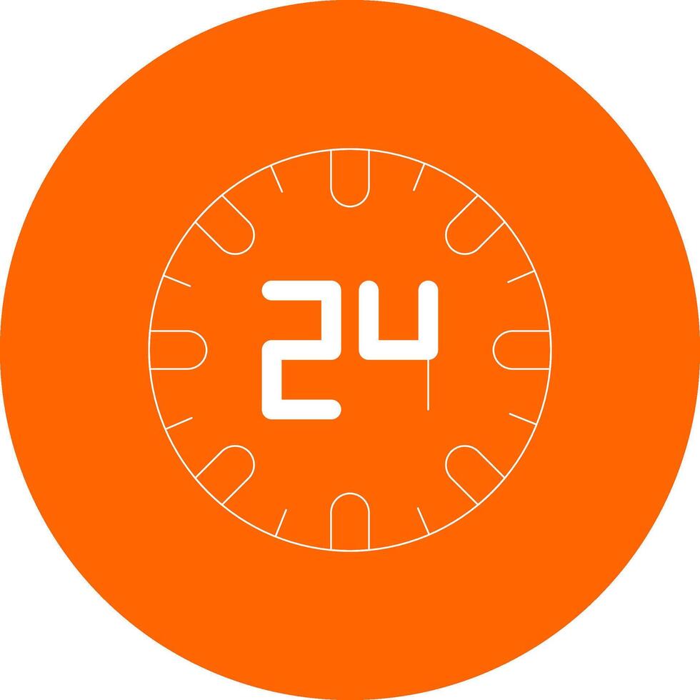 24 Hours Creative Icon Design vector