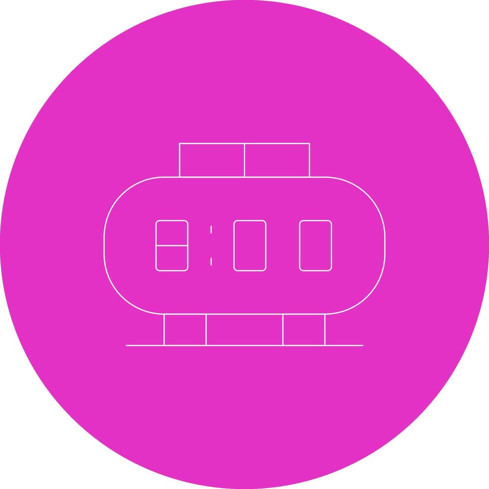 Digital Clock Creative Icon Design vector