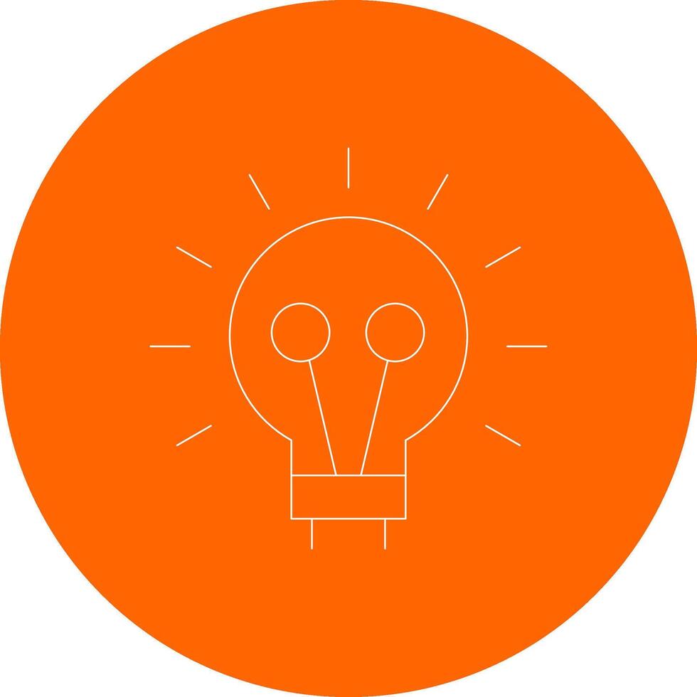 Bulb Creative Icon Design vector