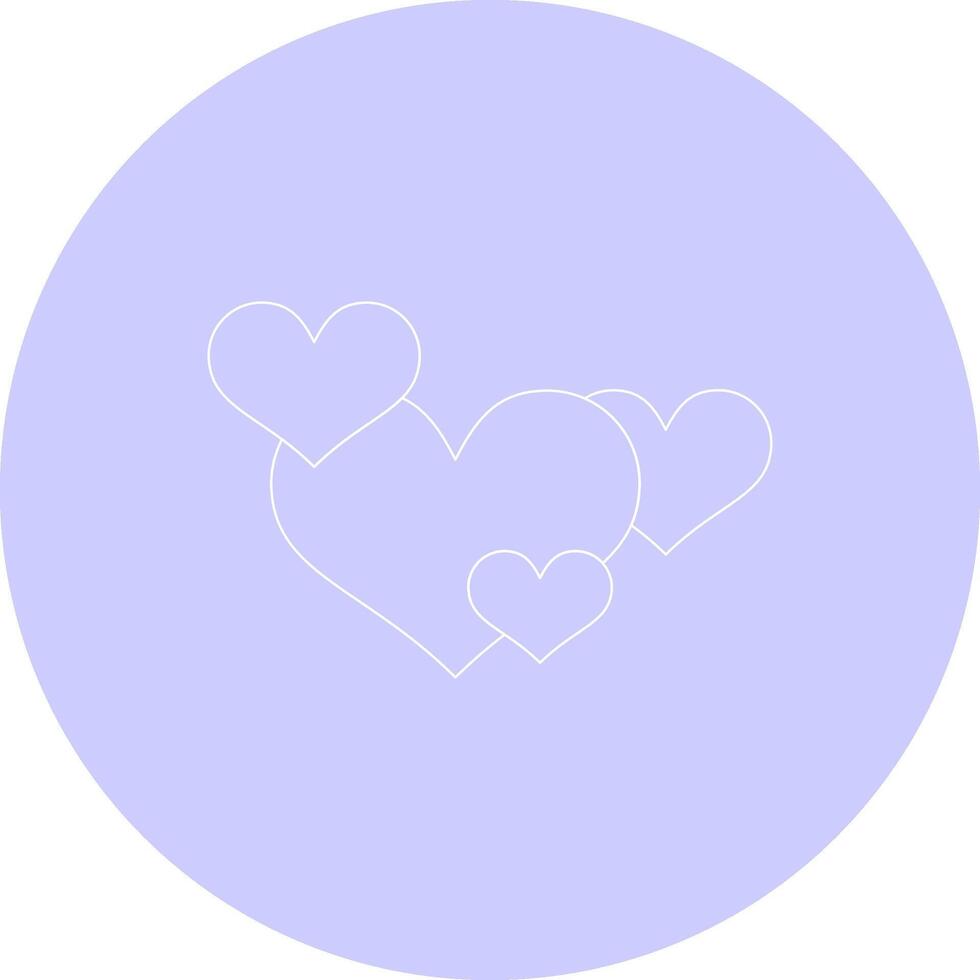 Hearts Creative Icon Design vector