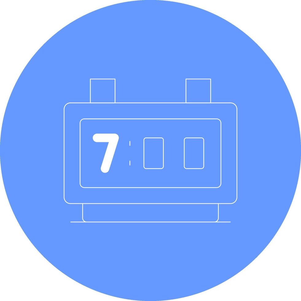 Digital Clock Creative Icon Design vector