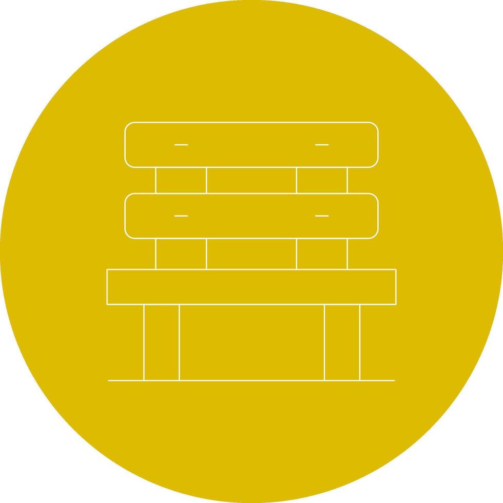 Bench Creative Icon Design vector