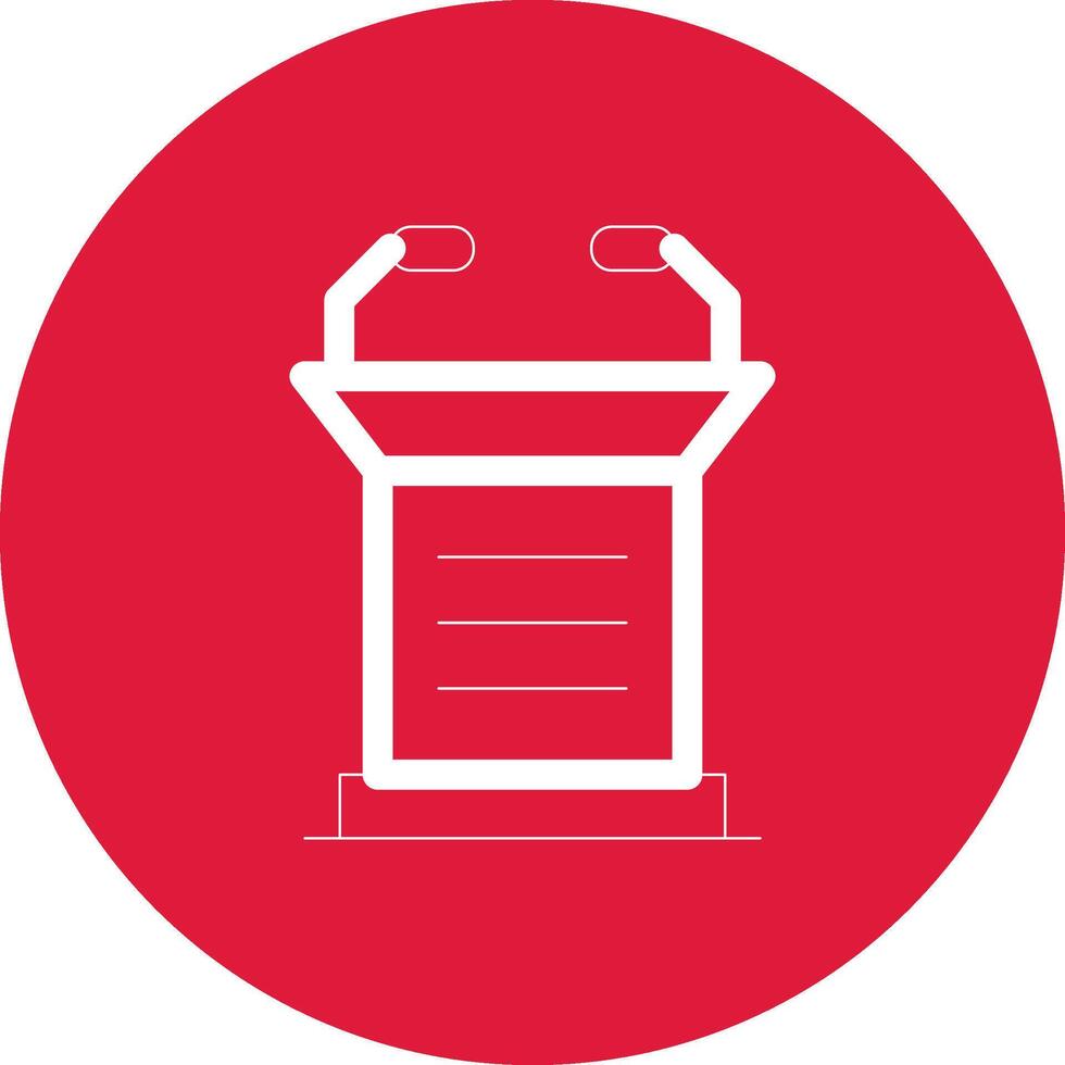 Lectern Creative Icon Design vector