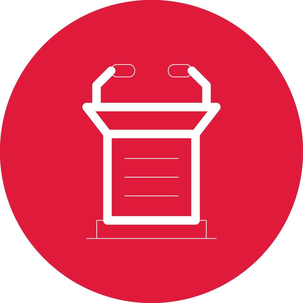 Lectern Creative Icon Design vector