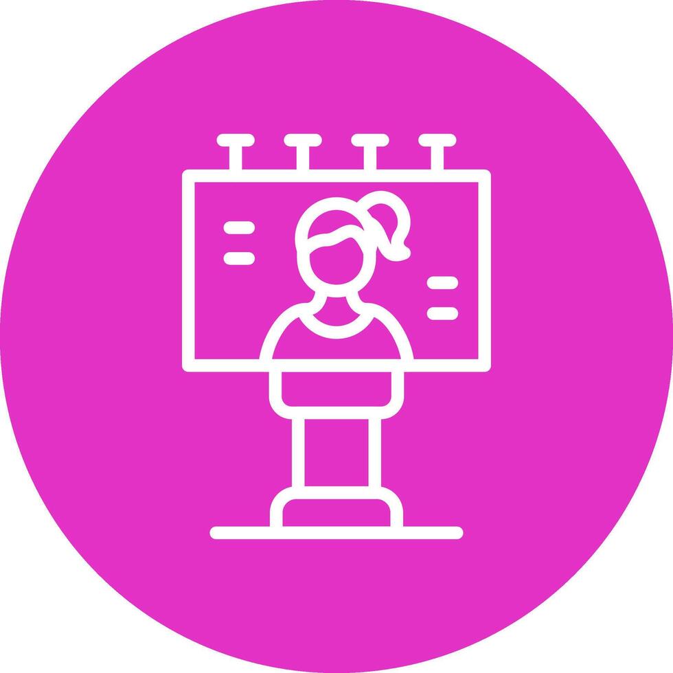 Billboard Creative Icon Design vector