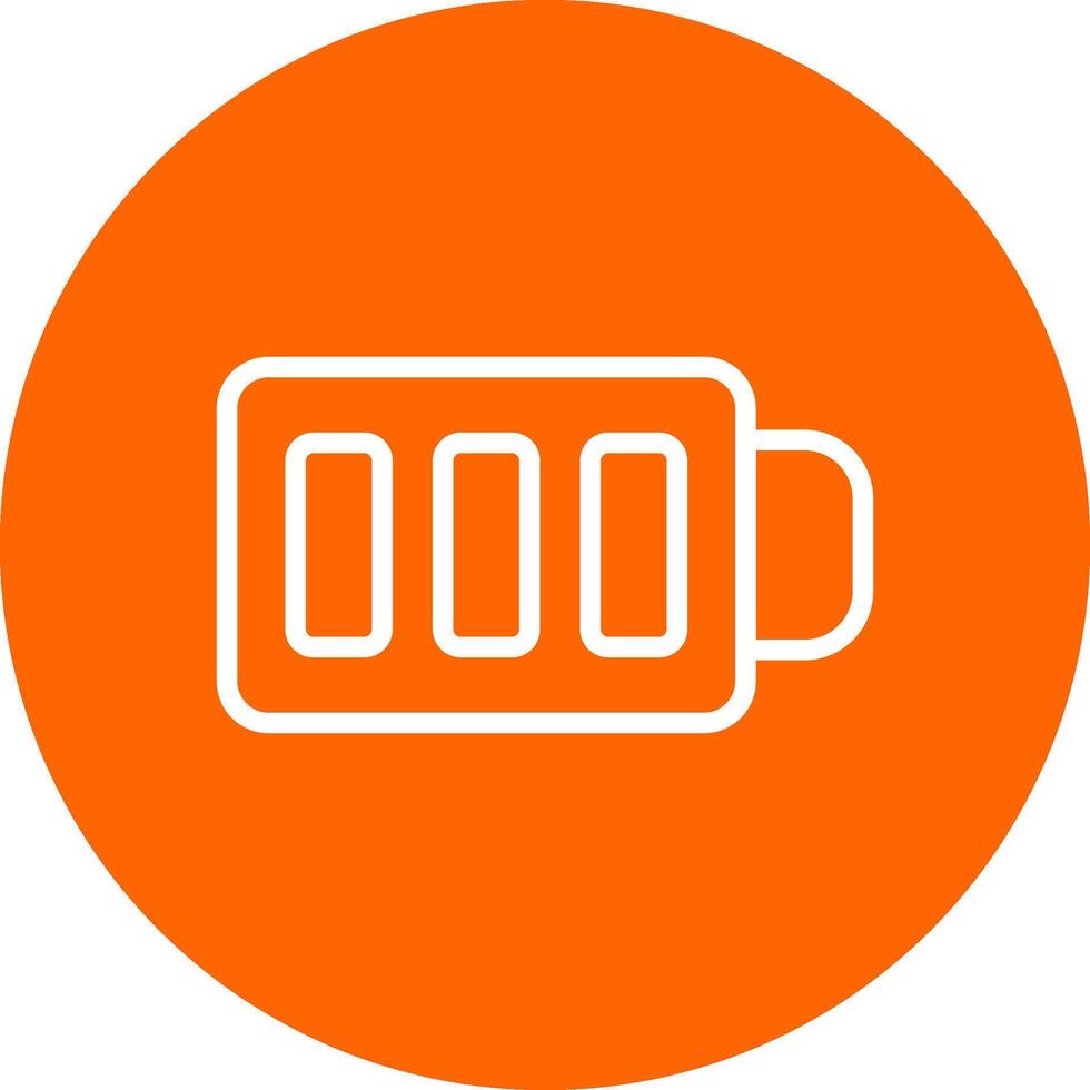 Full Battery Creative Icon Design vector