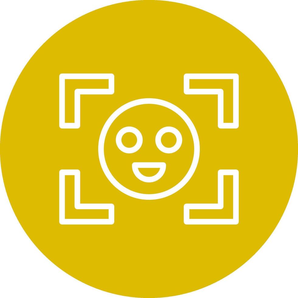 Face Detection Creative Icon Design vector