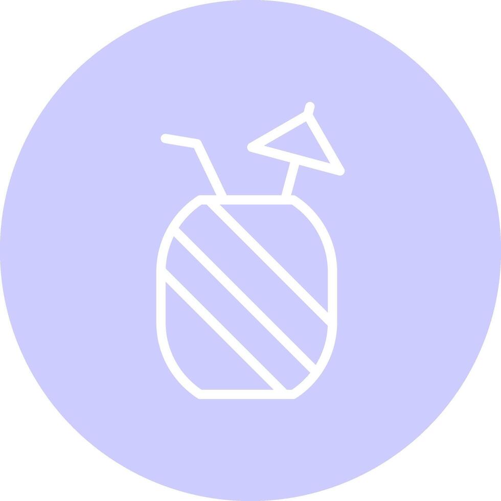 Pineapple Juice Creative Icon Design vector