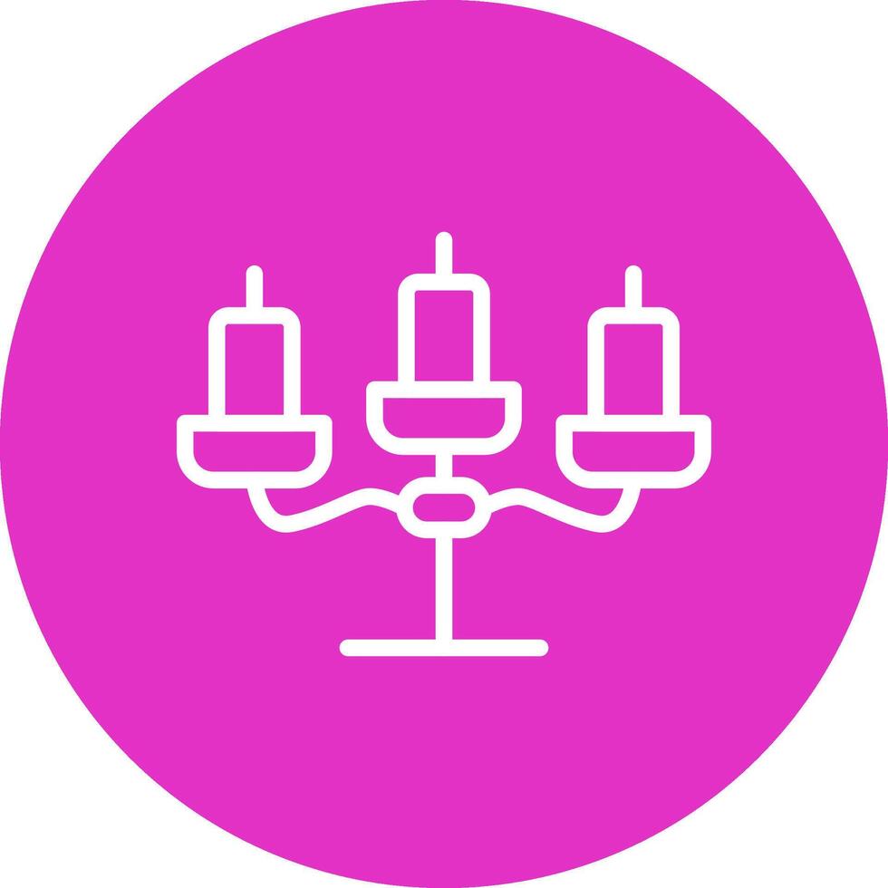 diseño de icono creativo de candelabros vector