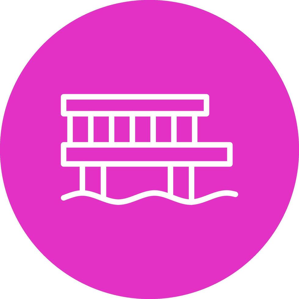 Pier Creative Icon Design vector