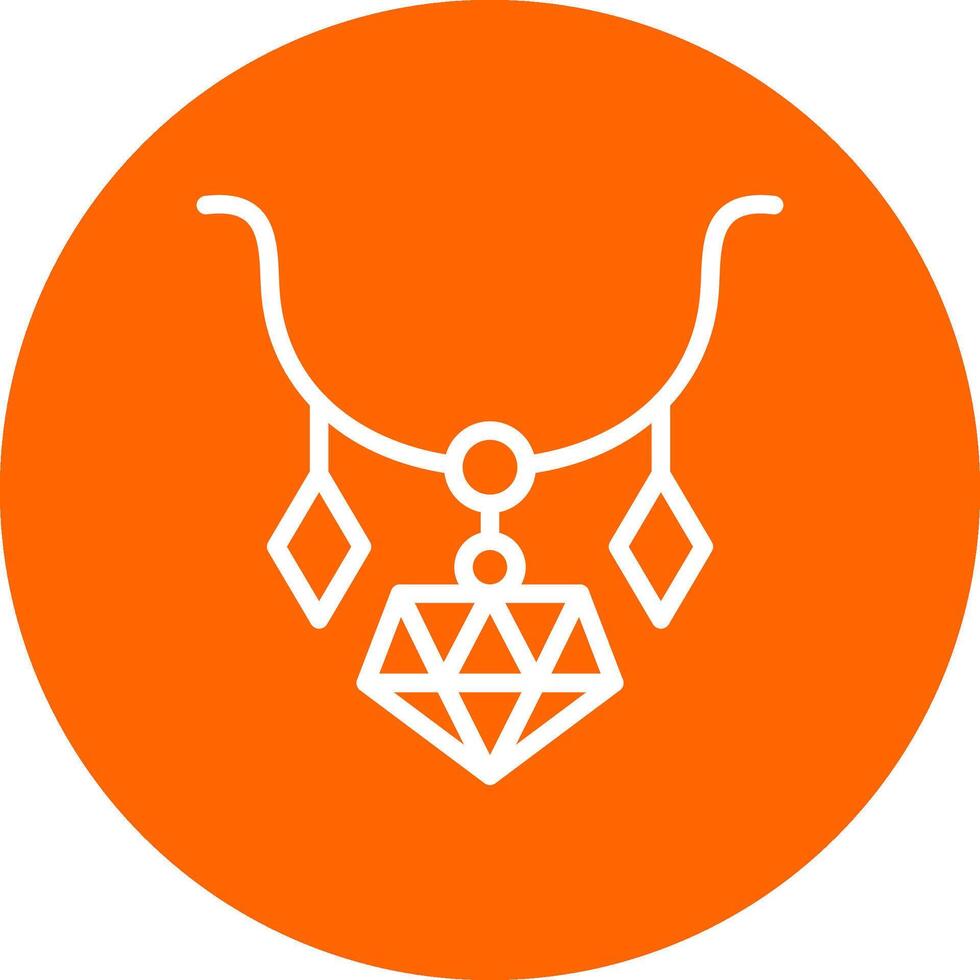 Necklace Creative Icon Design vector