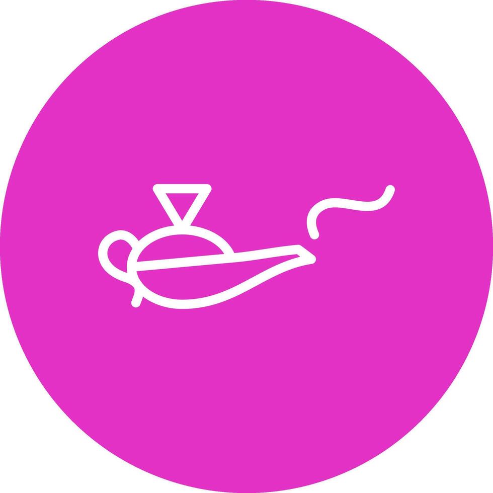 Magic Lamp Creative Icon Design vector