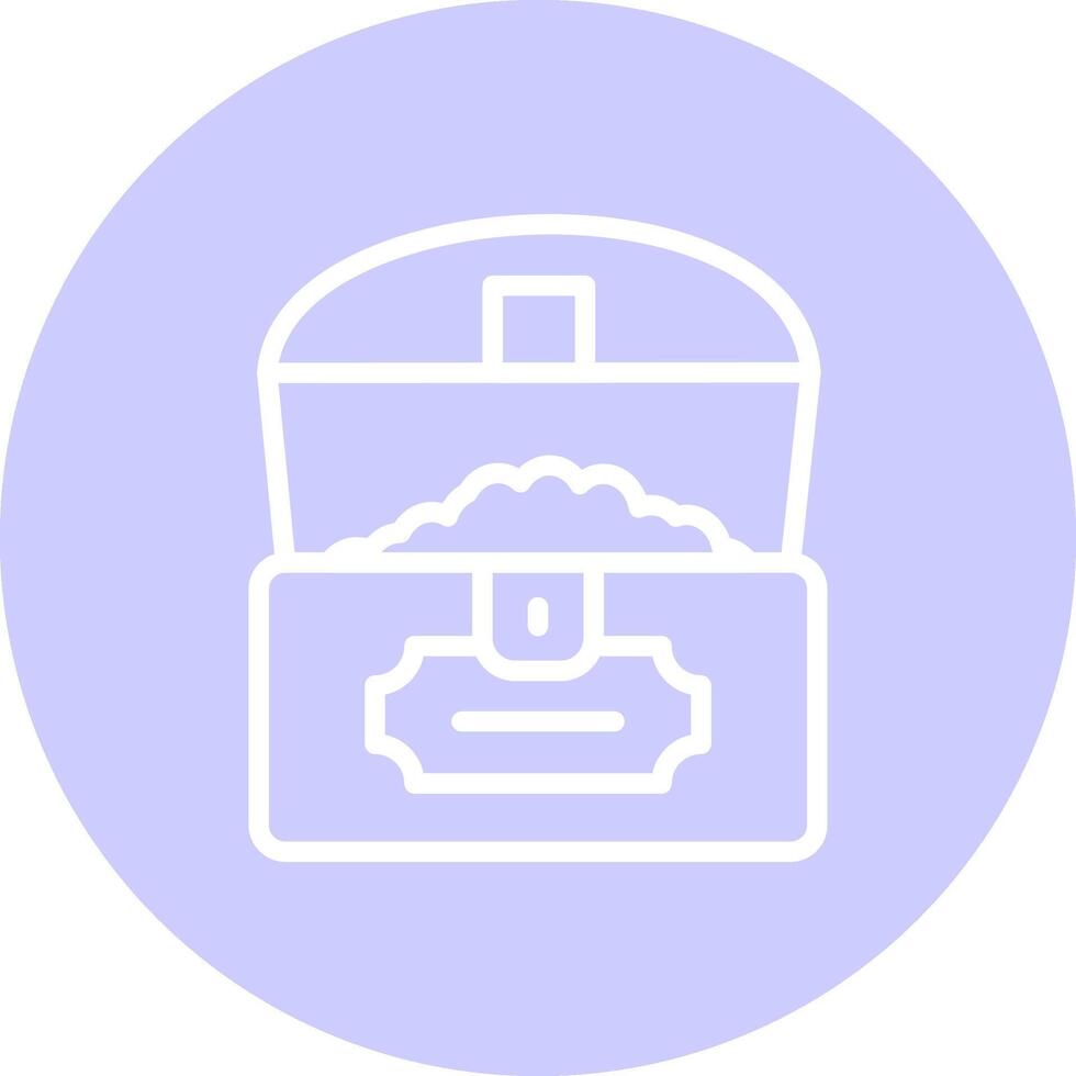Treasure Chest Creative Icon Design vector