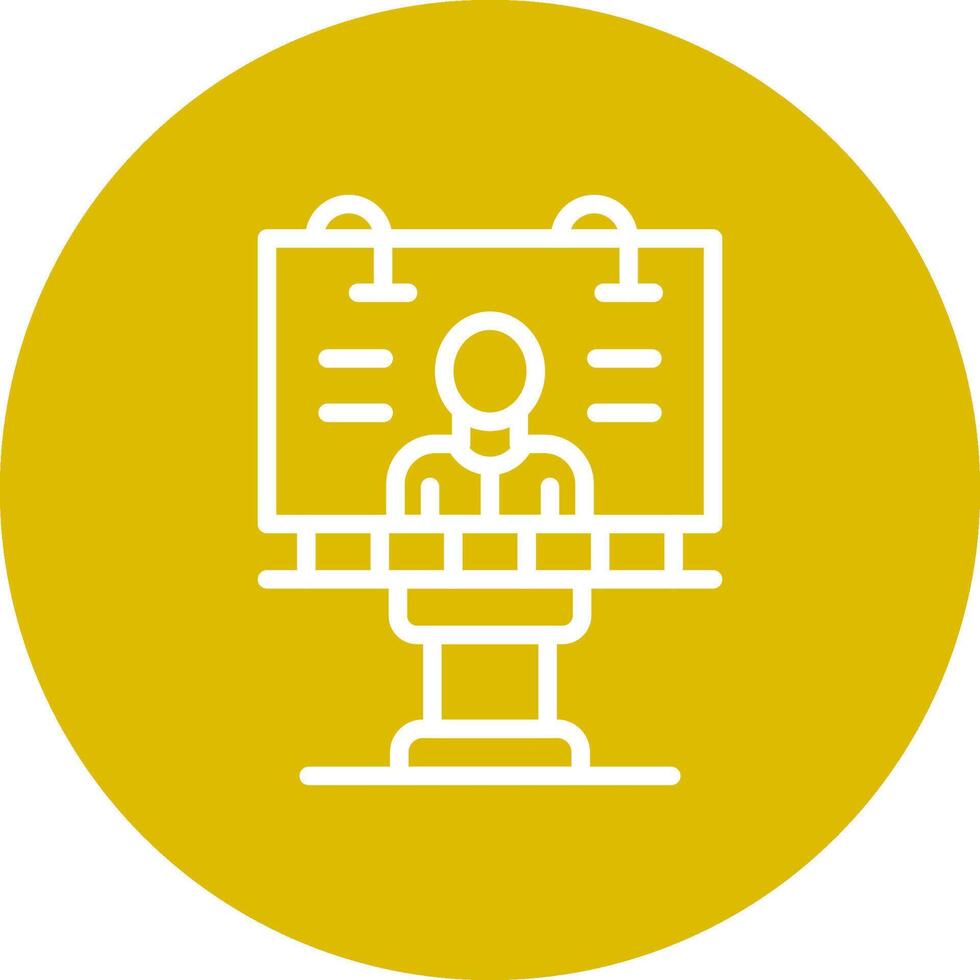 Billboard Creative Icon Design vector