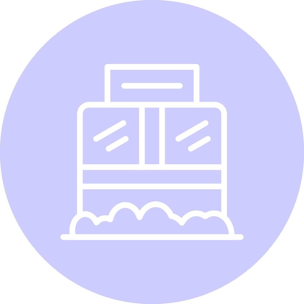 Ticket Box Creative Icon Design vector