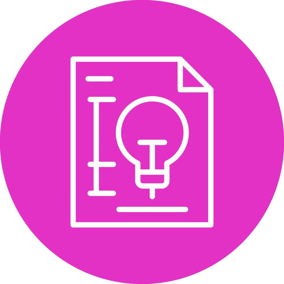 Patent Creative Icon Design vector