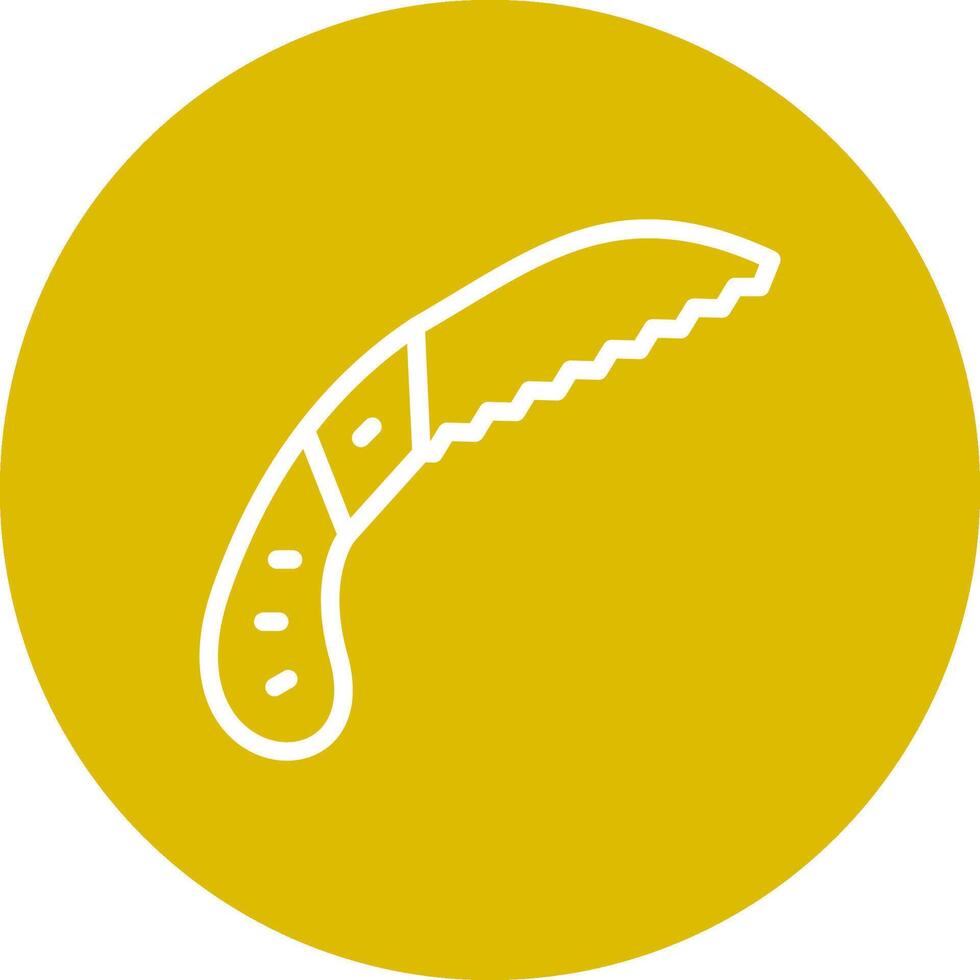 Pruning Saw Creative Icon Design vector