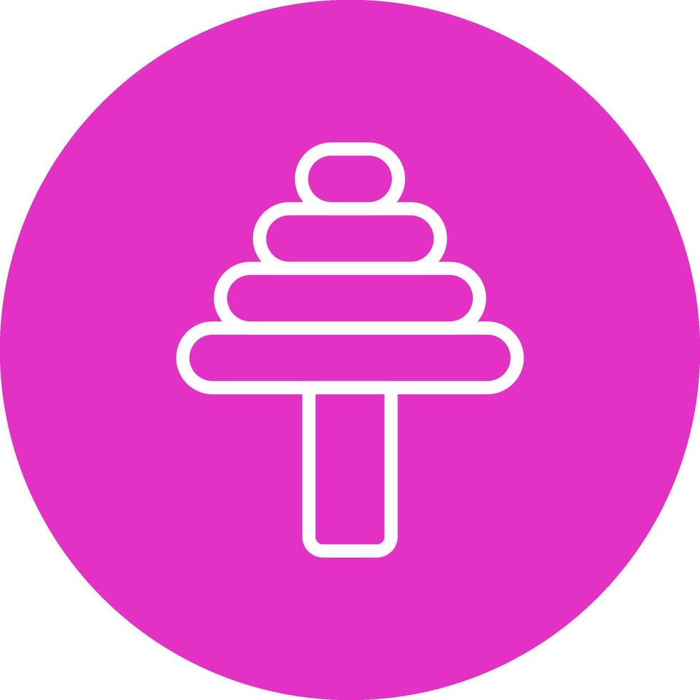 Edge Step Drill Creative Icon Design vector