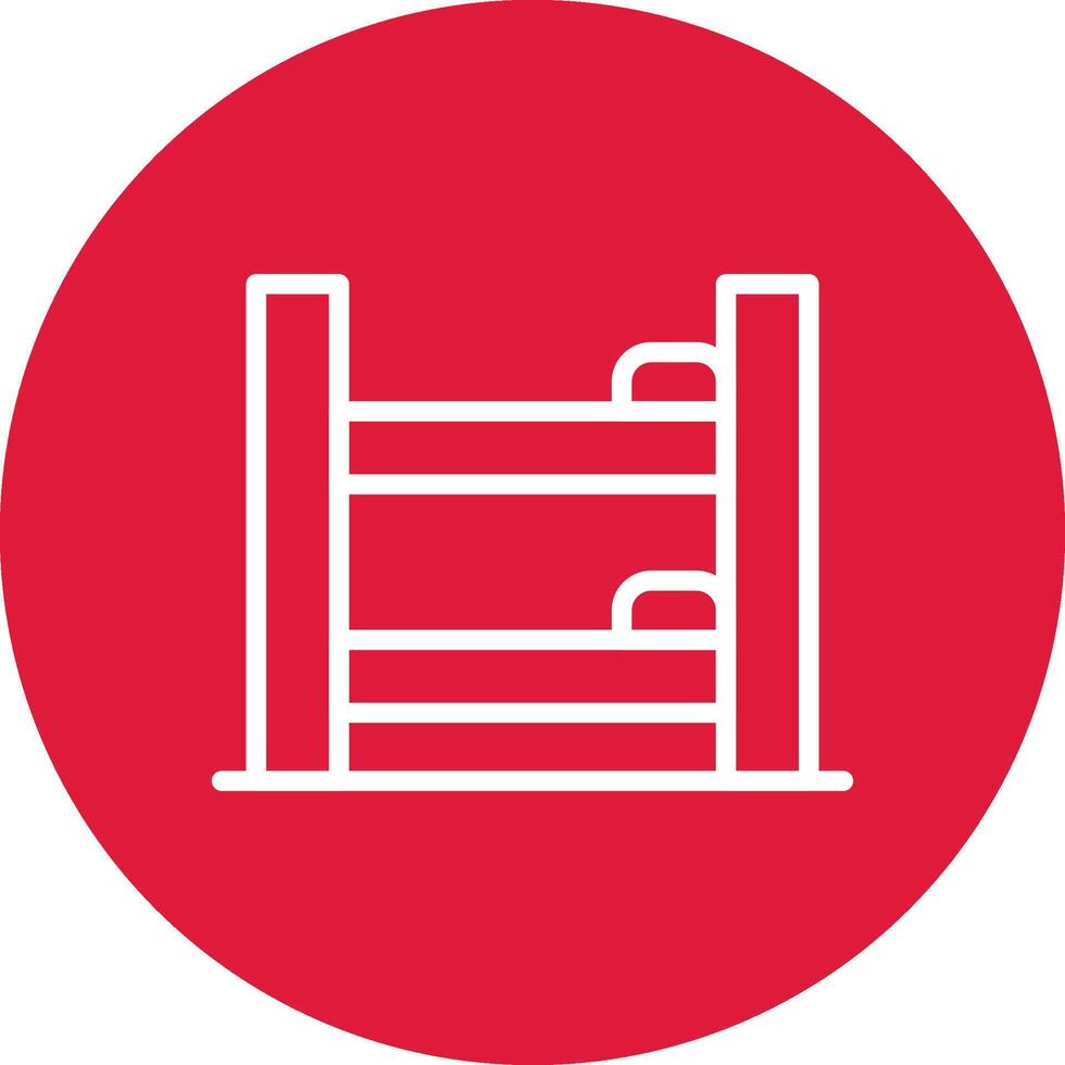 Bunk Bed Creative Icon Design vector