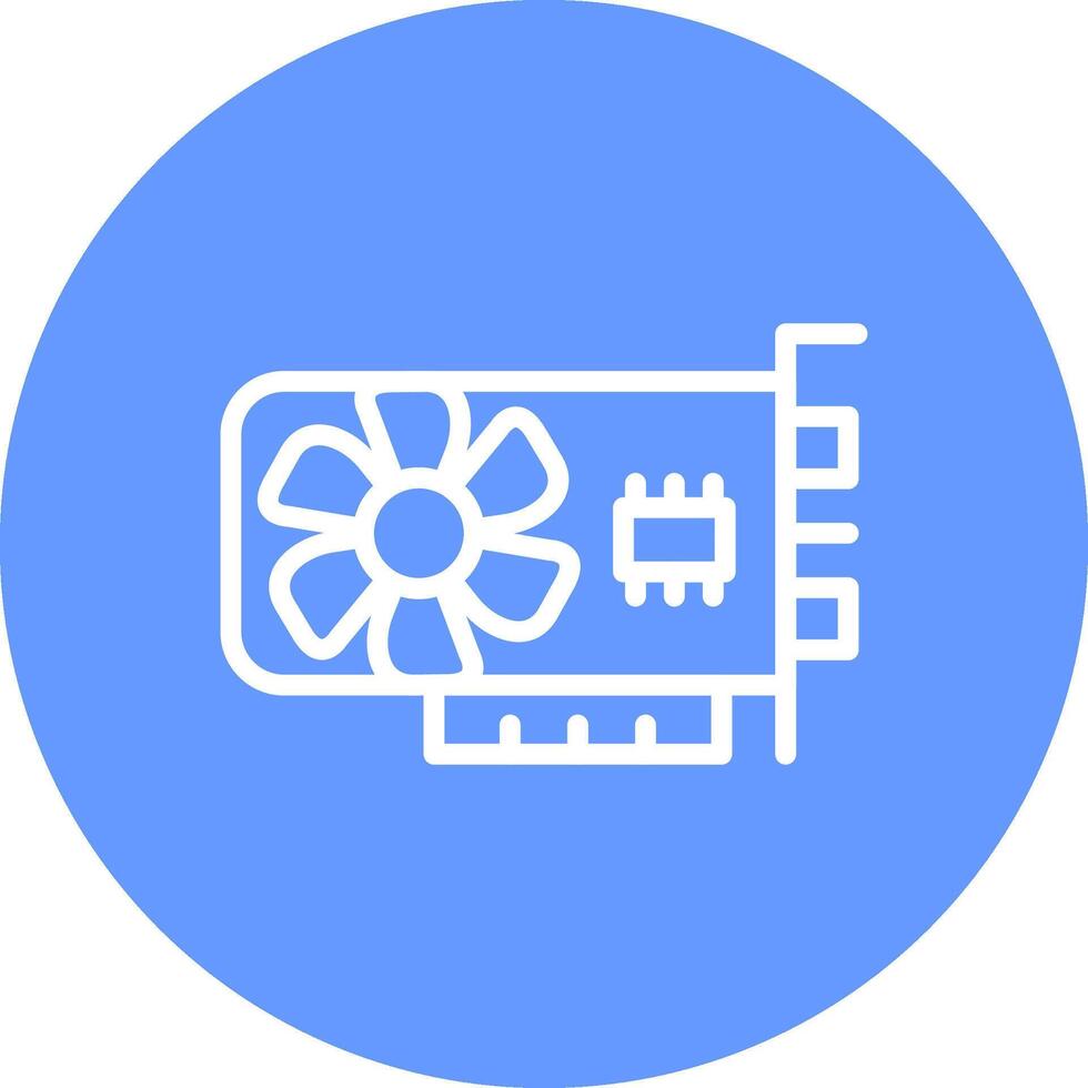 Graphic Card Creative Icon Design vector