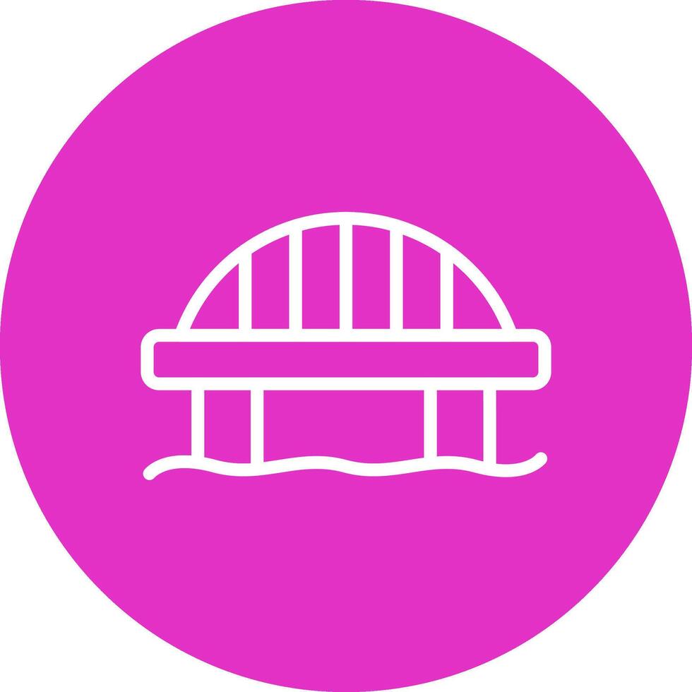 diseño de icono creativo de puente vector