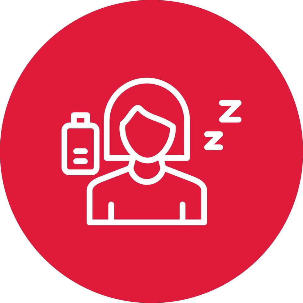 Fatigue Creative Icon Design vector