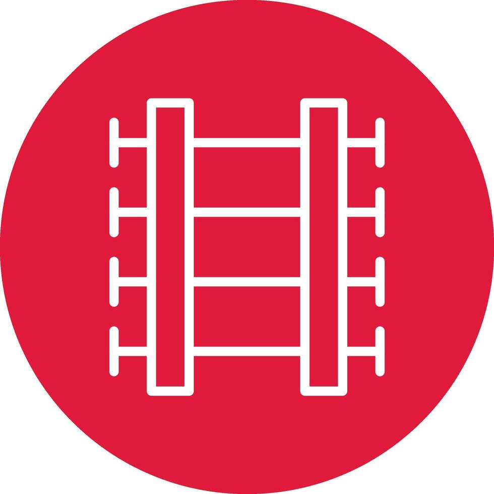 Train Tracks Creative Icon Design vector