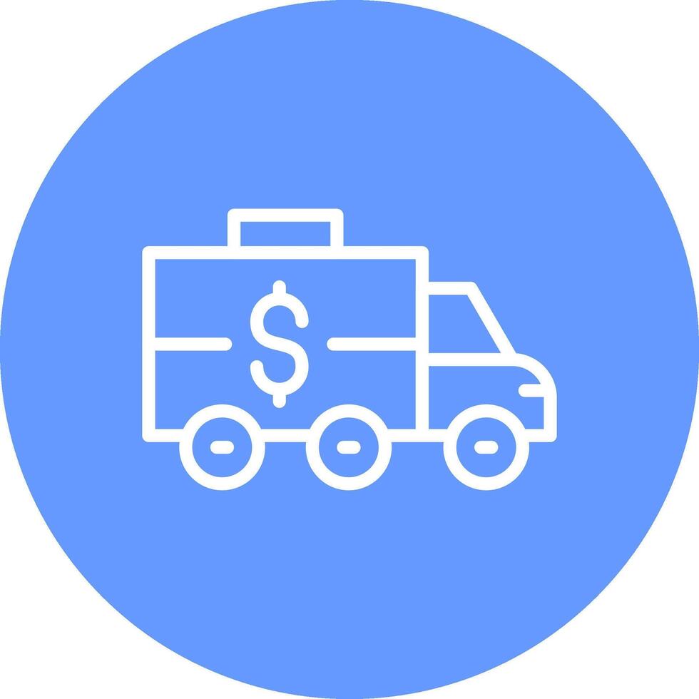 Bank Truck Creative Icon Design vector