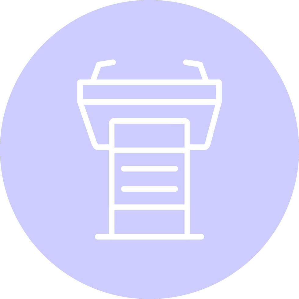 Tribune Creative Icon Design vector