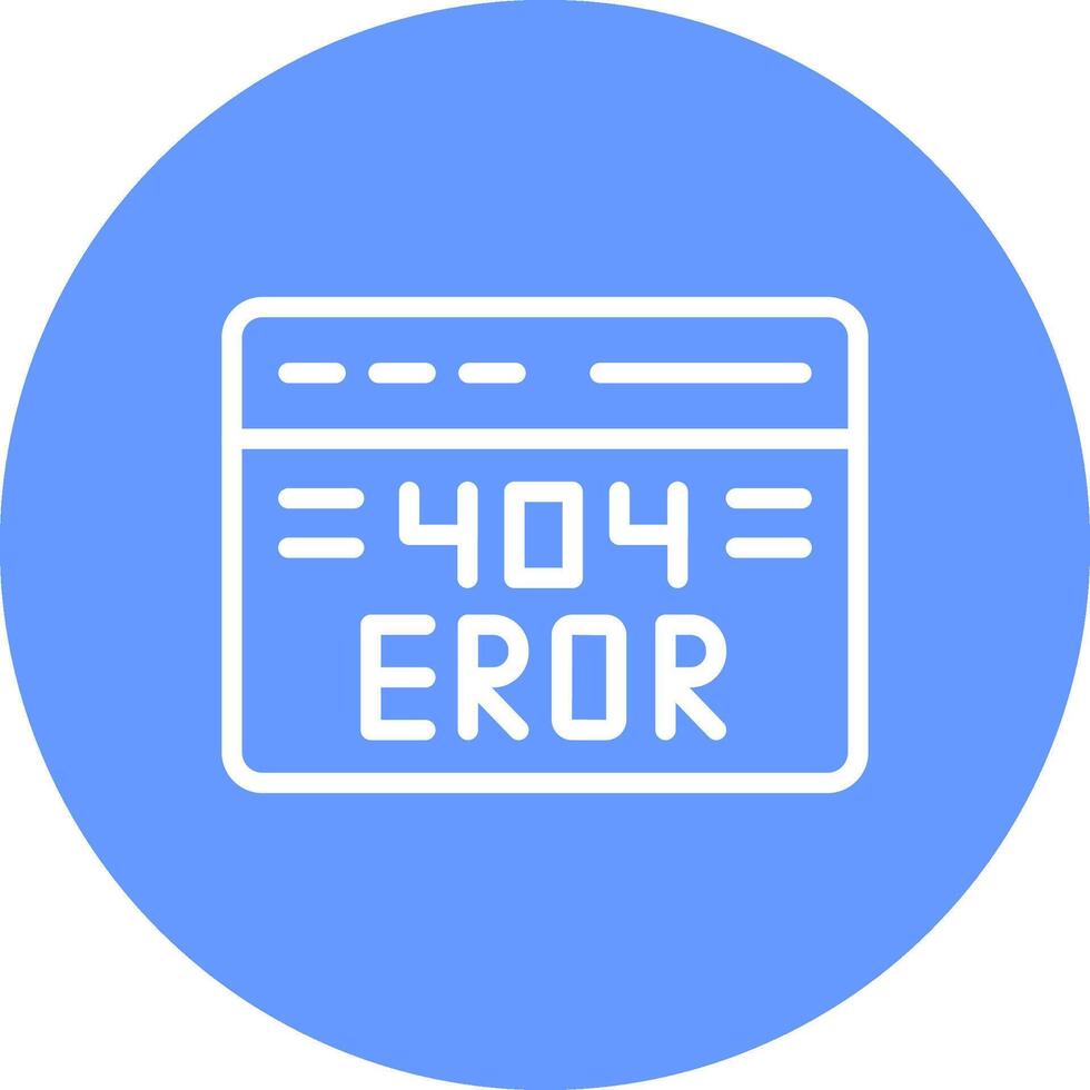 Diseño de icono creativo de error 404 vector