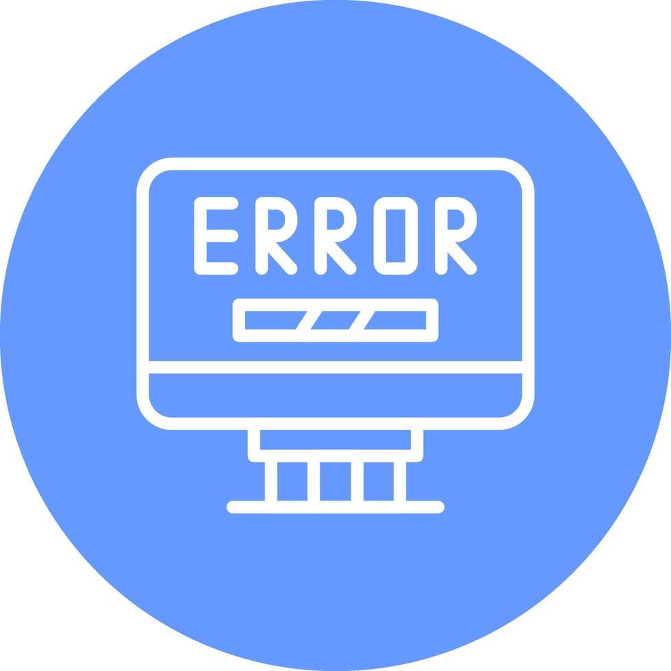 Error Creative Icon Design vector