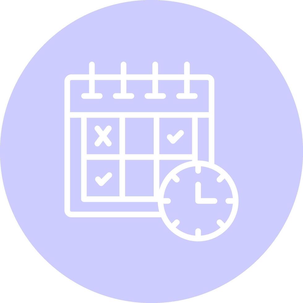 Schedule Creative Icon Design vector