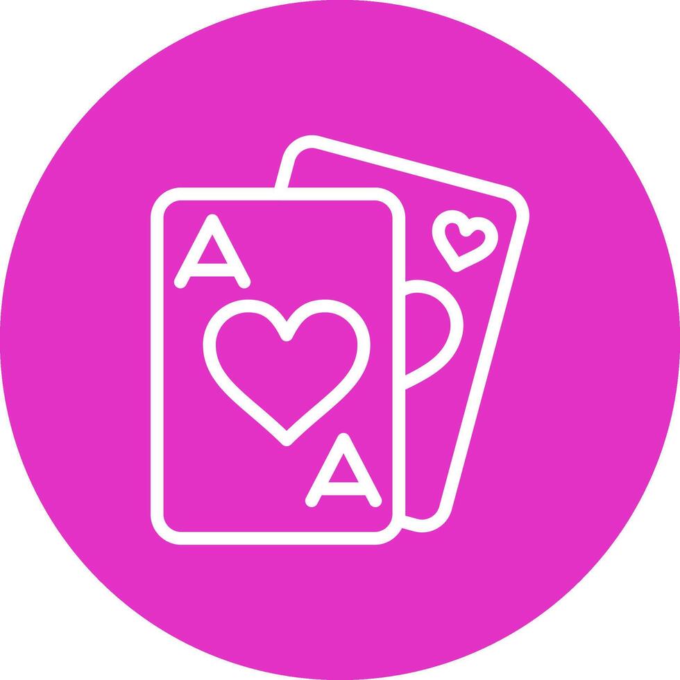 Playing Cards Creative Icon Design vector