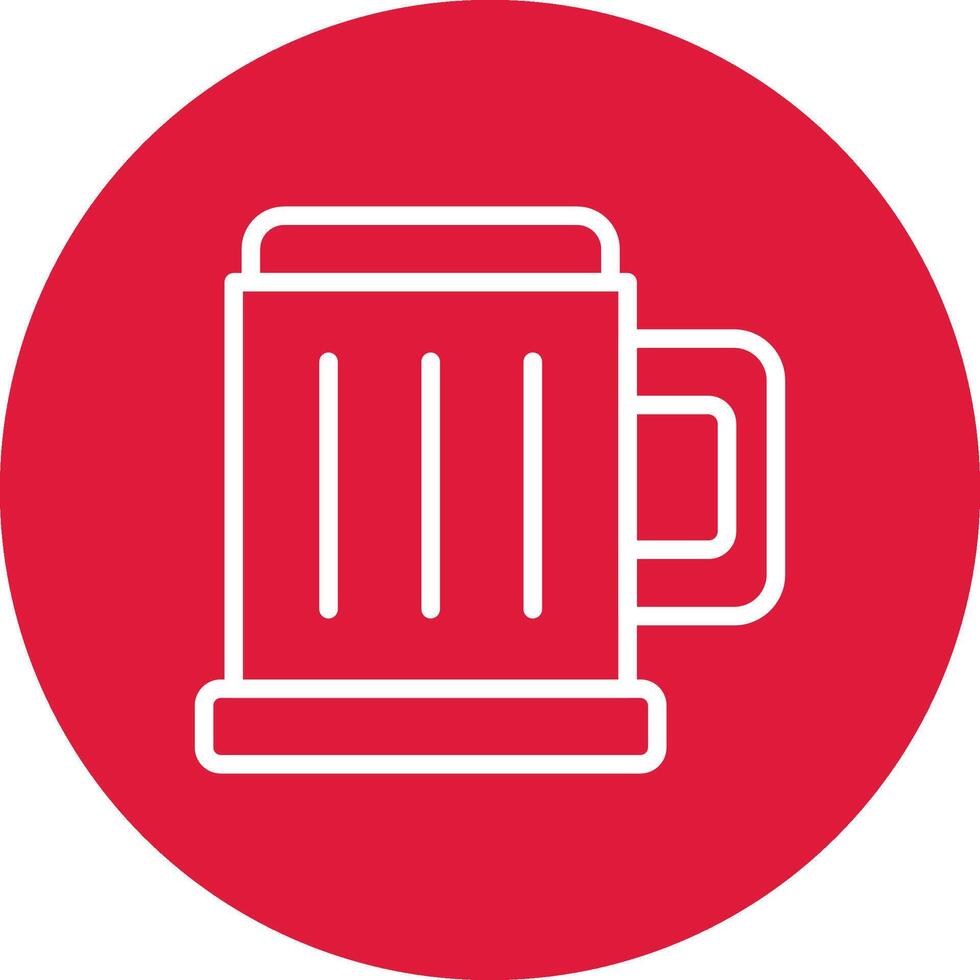 pinta de diseño de icono creativo de cerveza vector