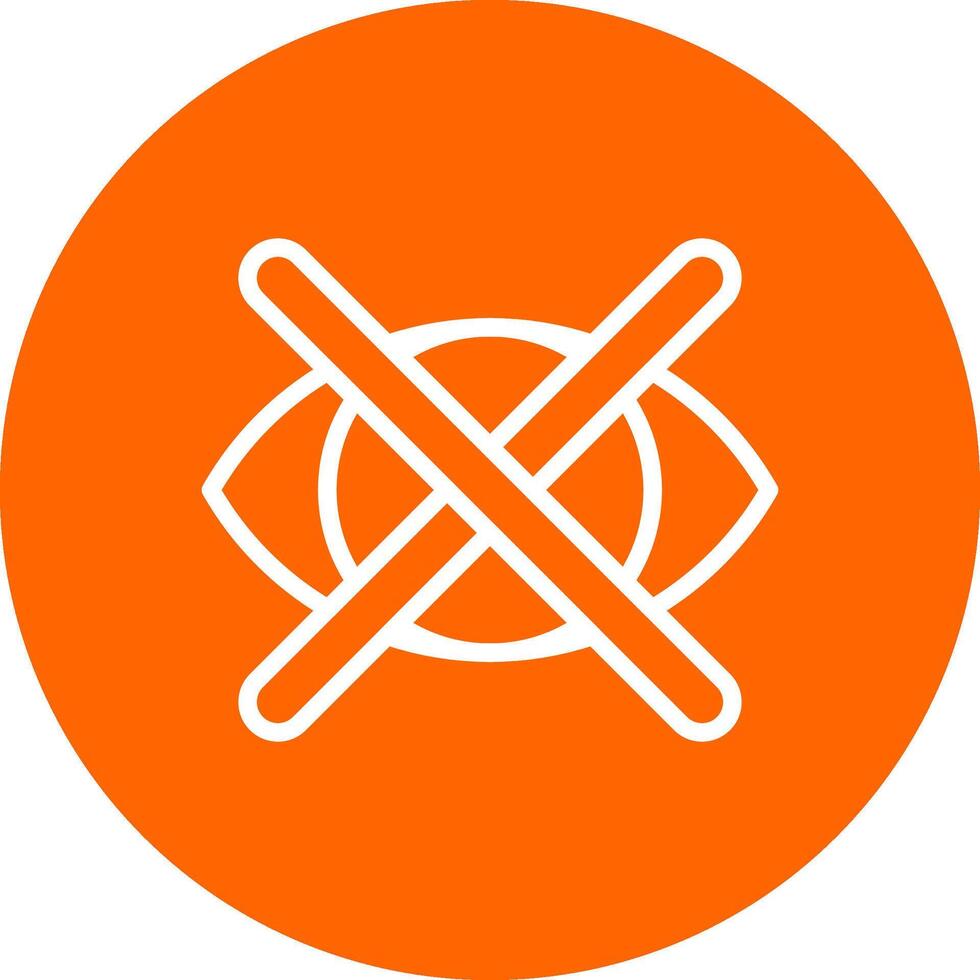 Close Eyes Creative Icon Design vector