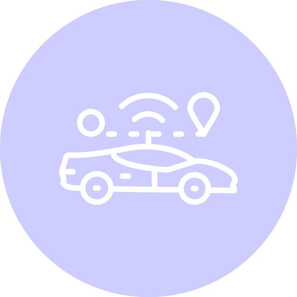 Self Driving Creative Icon Design vector