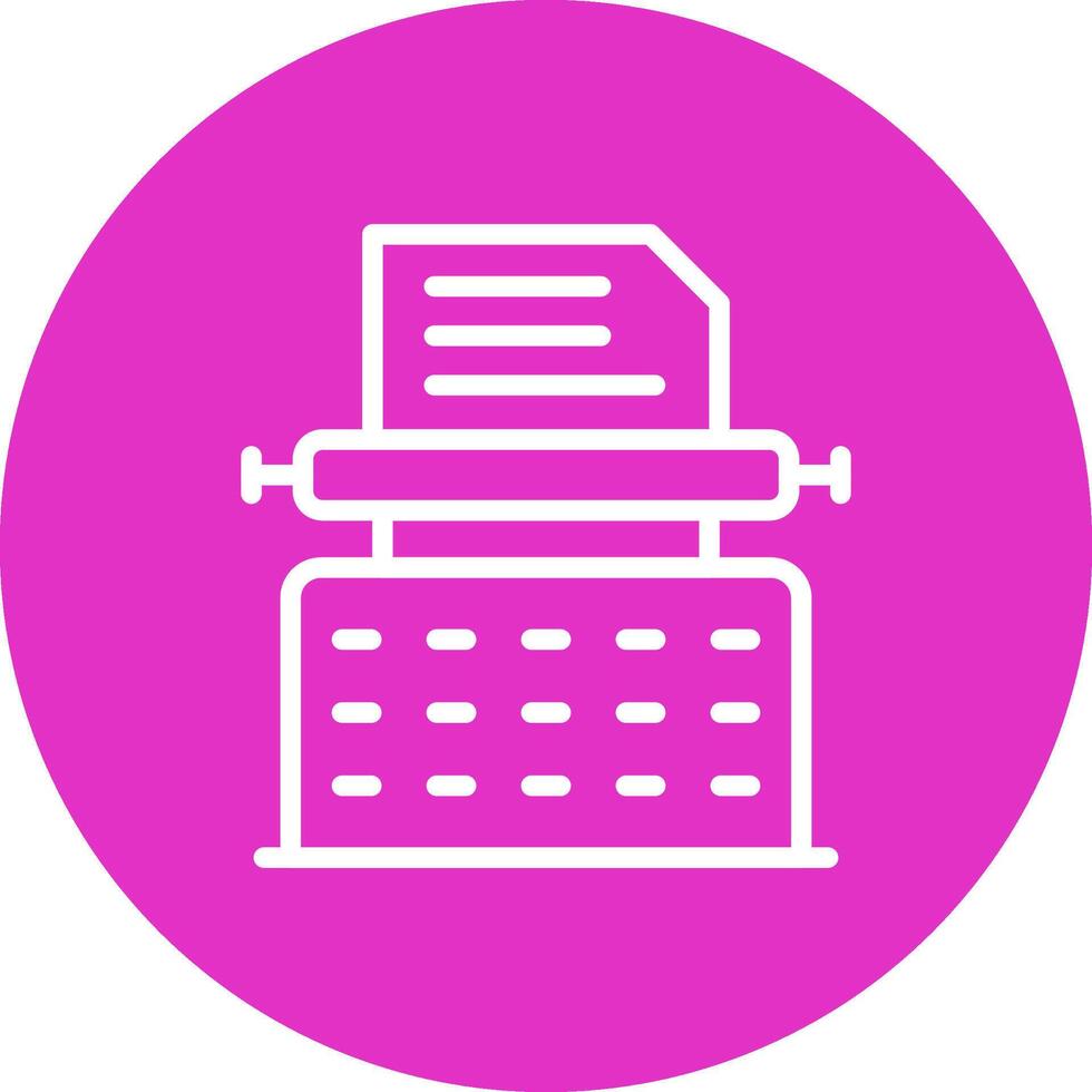 Typewriter Creative Icon Design vector