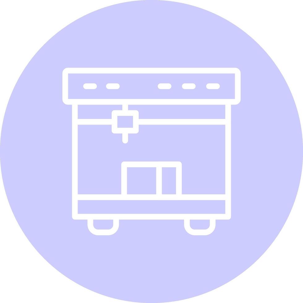 3D Printing Creative Icon Design vector