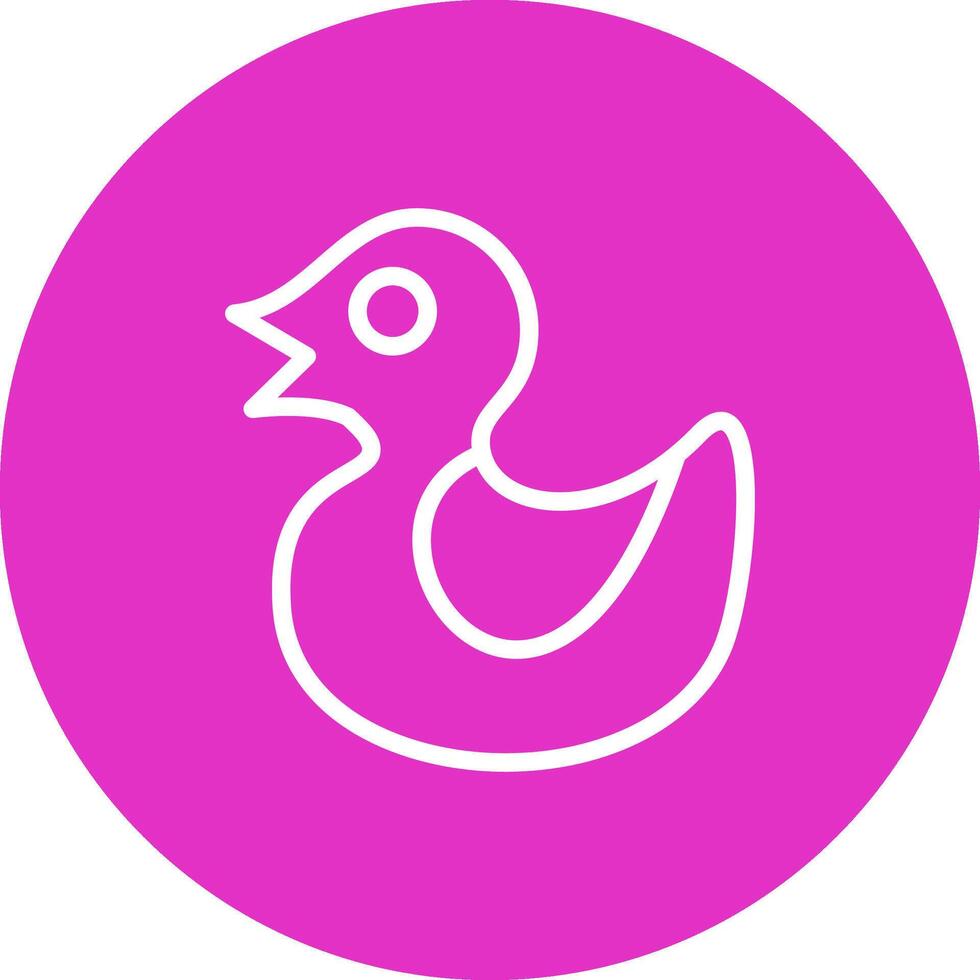 Rubber Duck Creative Icon Design vector