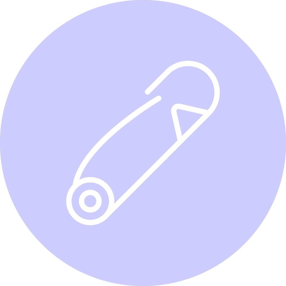 Safety Pin Creative Icon Design vector