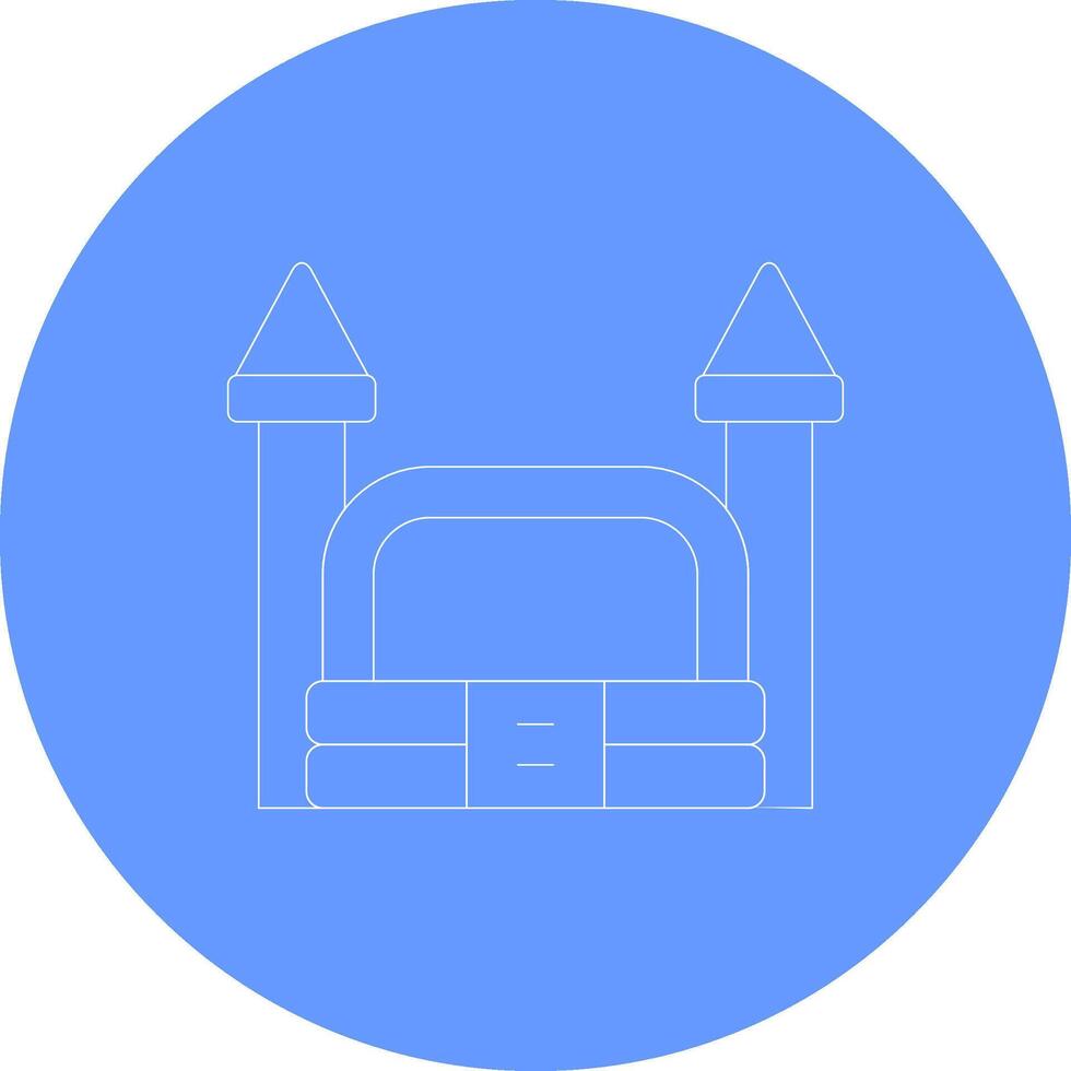 Bouncy Castle Creative Icon Design vector