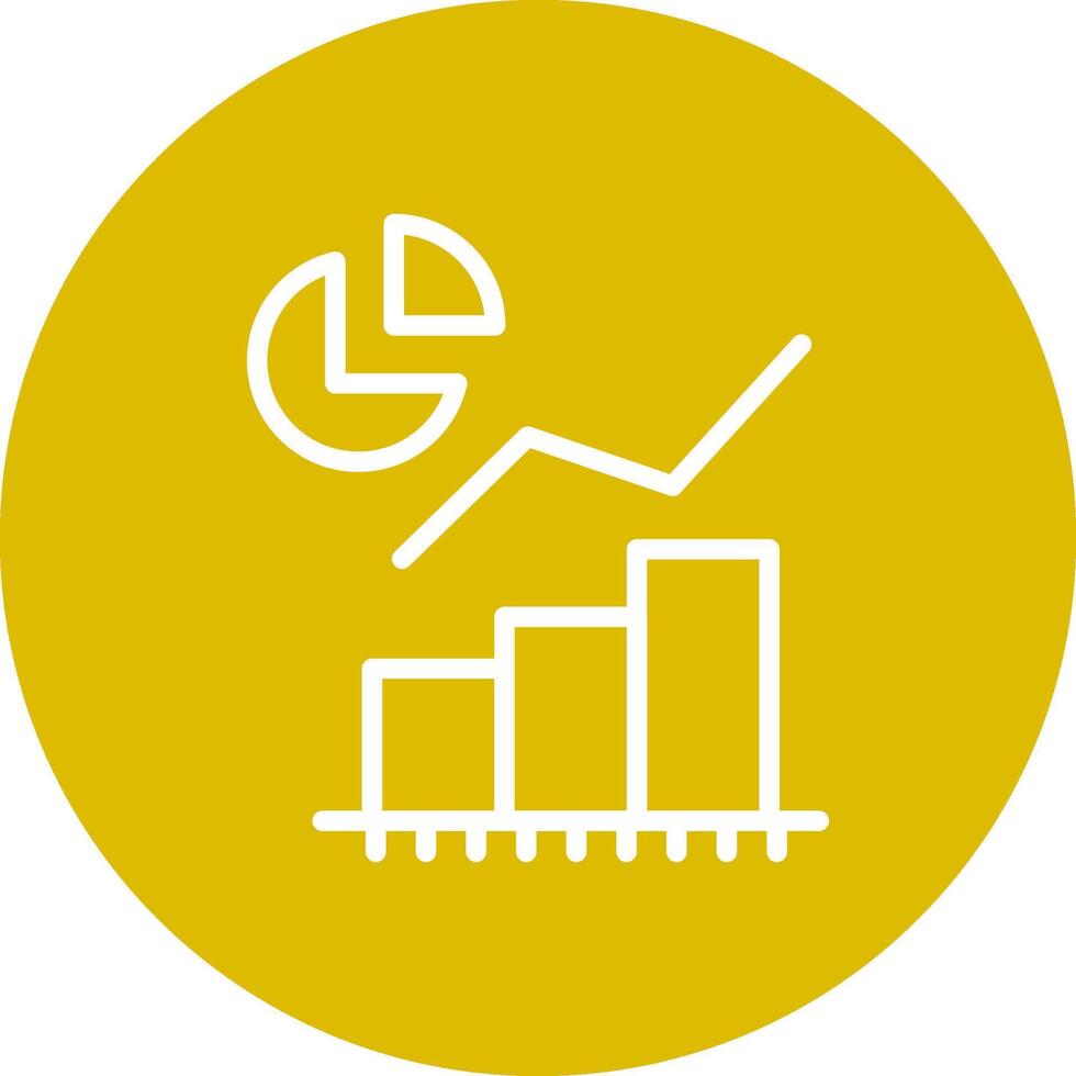 Statistical Analysis Creative Icon Design vector