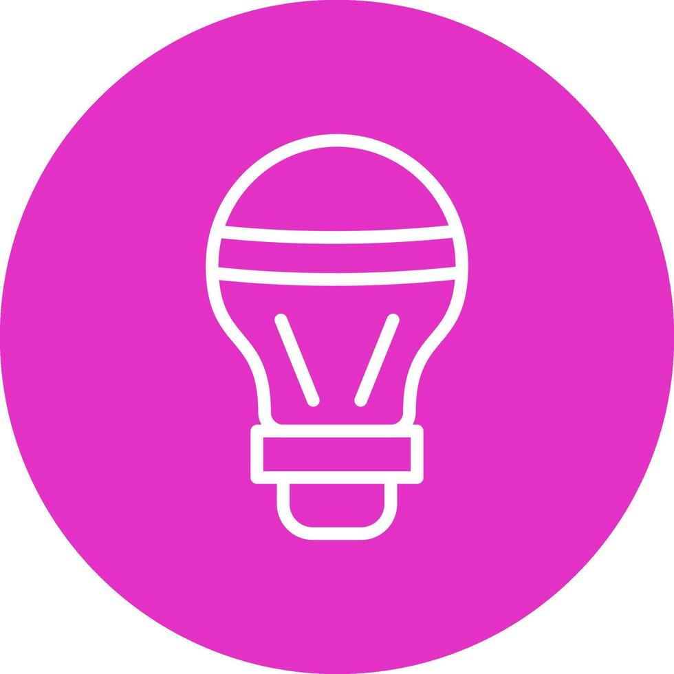 LED Bulb Creative Icon Design vector