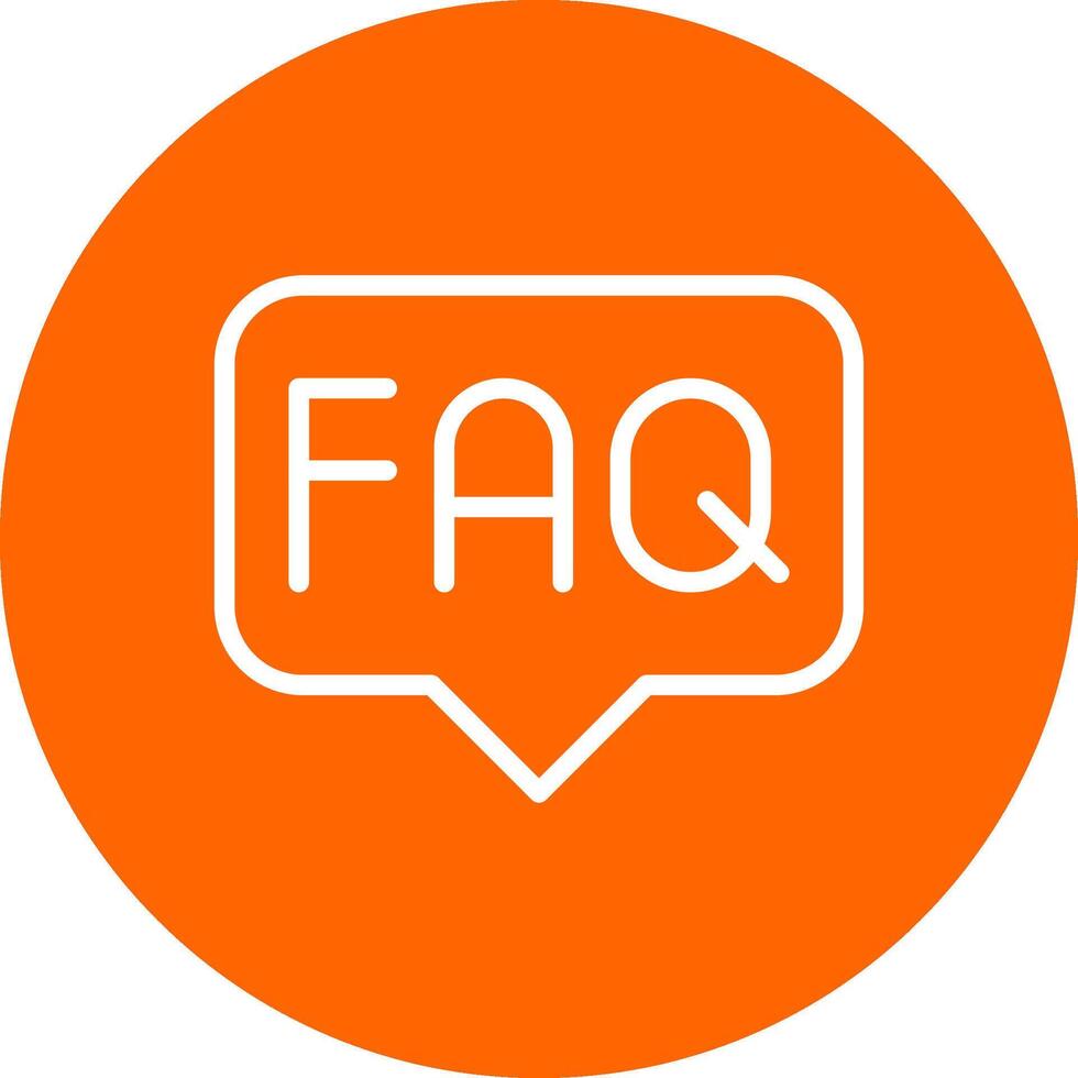 FAQ Creative Icon Design vector