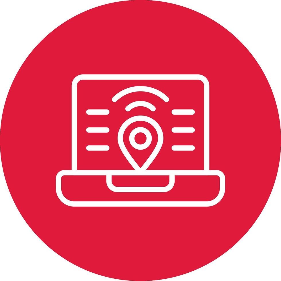 Digital Nomad Hub Creative Icon Design vector