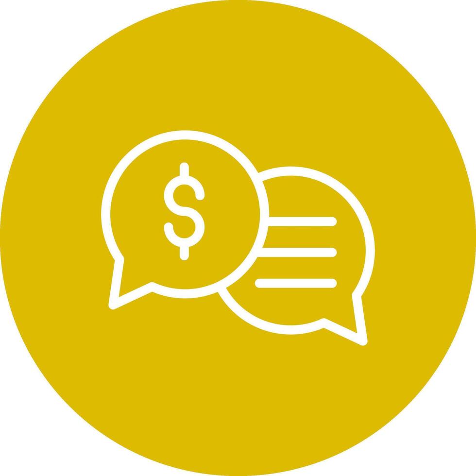 Business Dialog Creative Icon Design vector