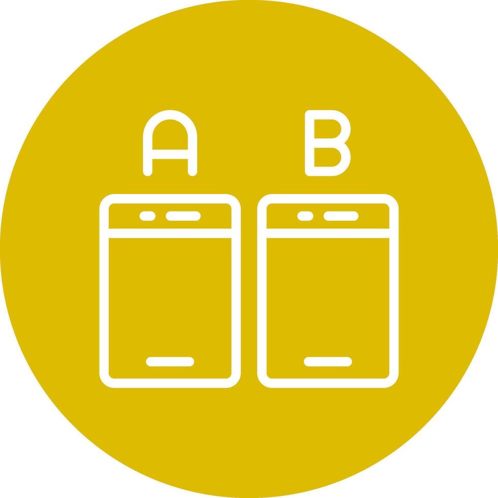 Ab Testing Creative Icon Design vector