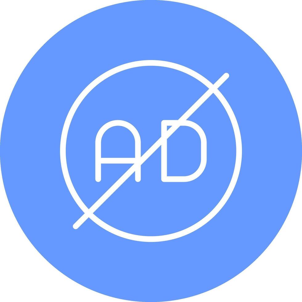 Ad Blocker Creative Icon Design vector